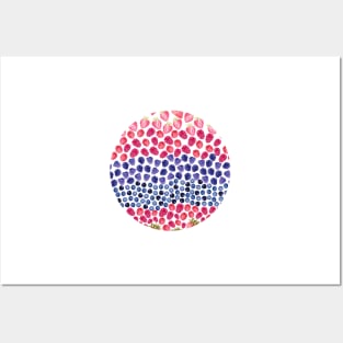 Berry bliss - Strawberry, blueberry, mulberry, raspberry, Posters and Art